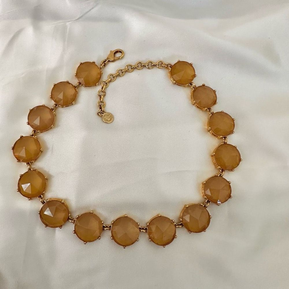 C Wonder yellow and gold tone link necklace - Picture 3 of 9